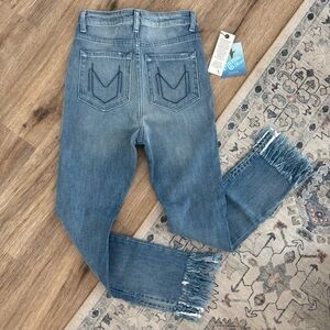 Show Me Your MuMu Blue Denim Cropped Ankle Jeans - NWT